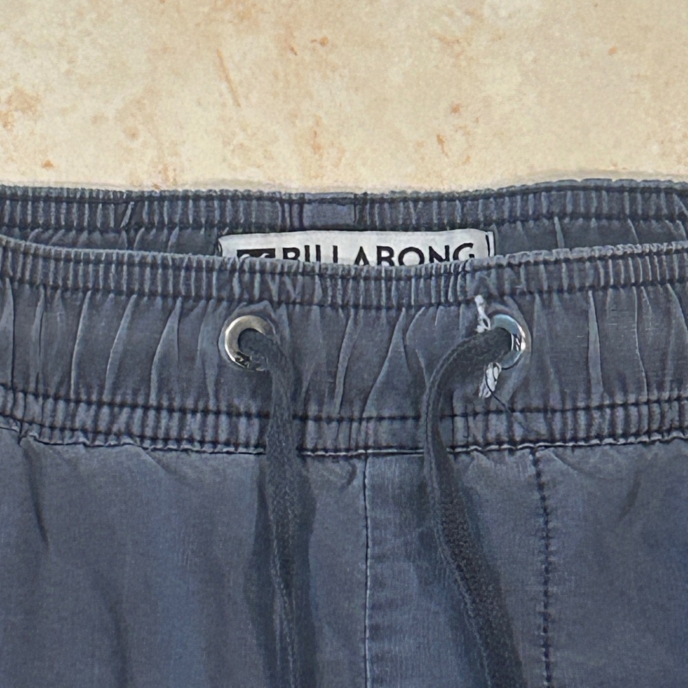 Billabong Larry Layback Stretch Short Mens L Blue Drawstring Skate Surf M232NBLO - Picture 3 of 9
